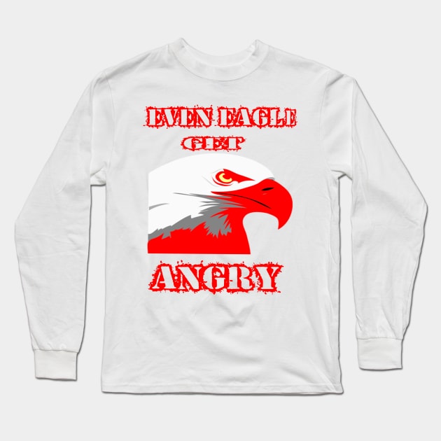 Angry Eagle Long Sleeve T-Shirt by Egy Zero